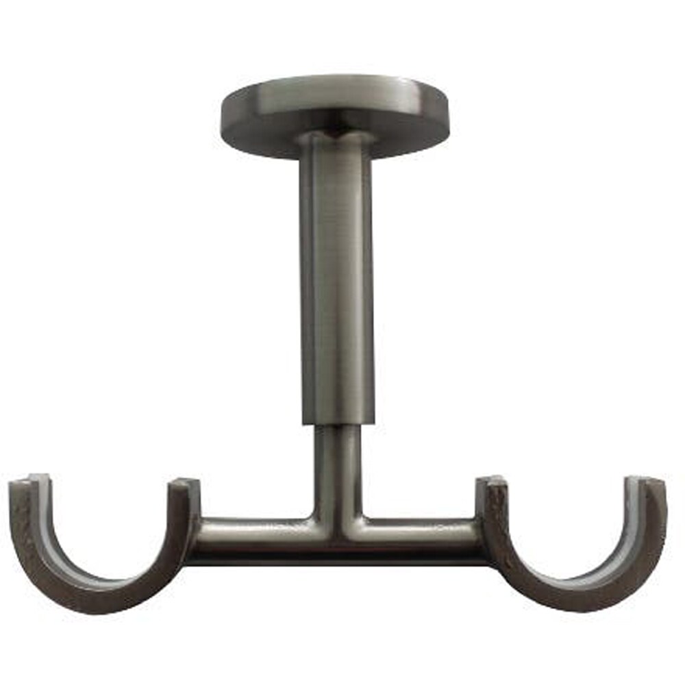 Suport universal dublu pentru galerie GoodHome, 5 cm, metal, gri