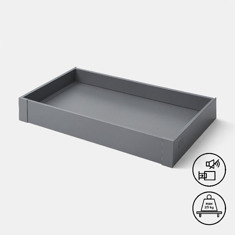 Front sertar GoodHome Soto, 80 cm, antracit