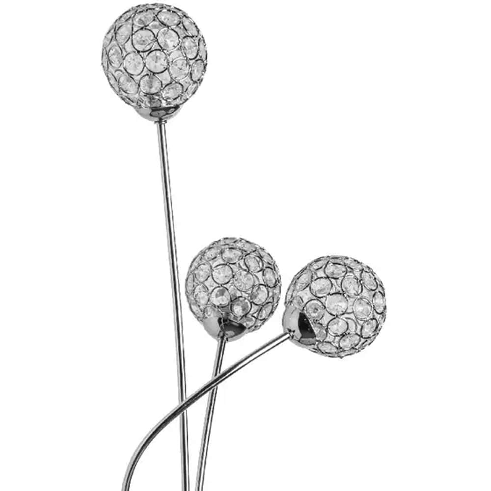 Lampa podea GOODHOME Carnavon, 40W, G9, argintiu