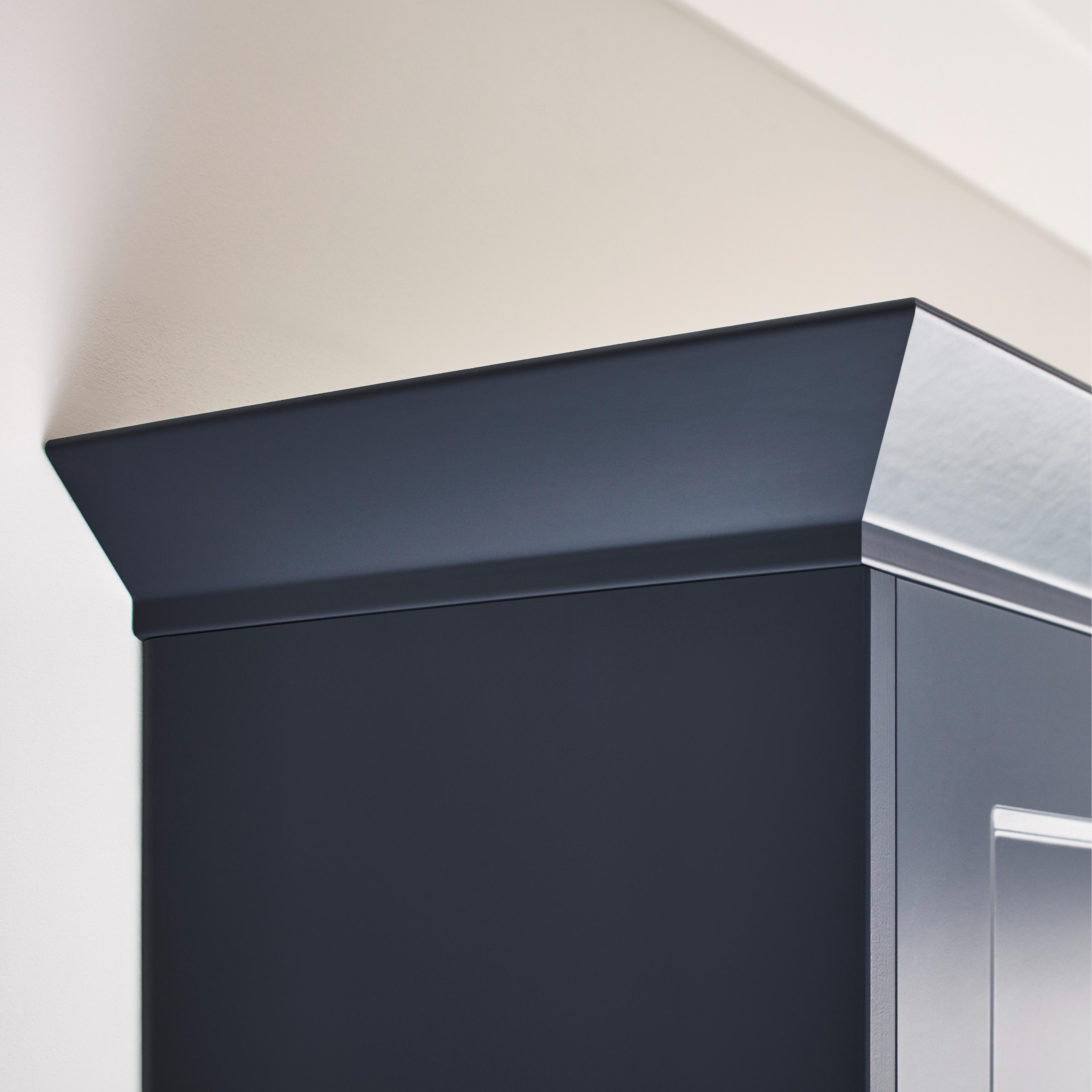 Cornisa GOODHOME Artemisia, MDF, 240 x 3.5 cm, albastru inchis