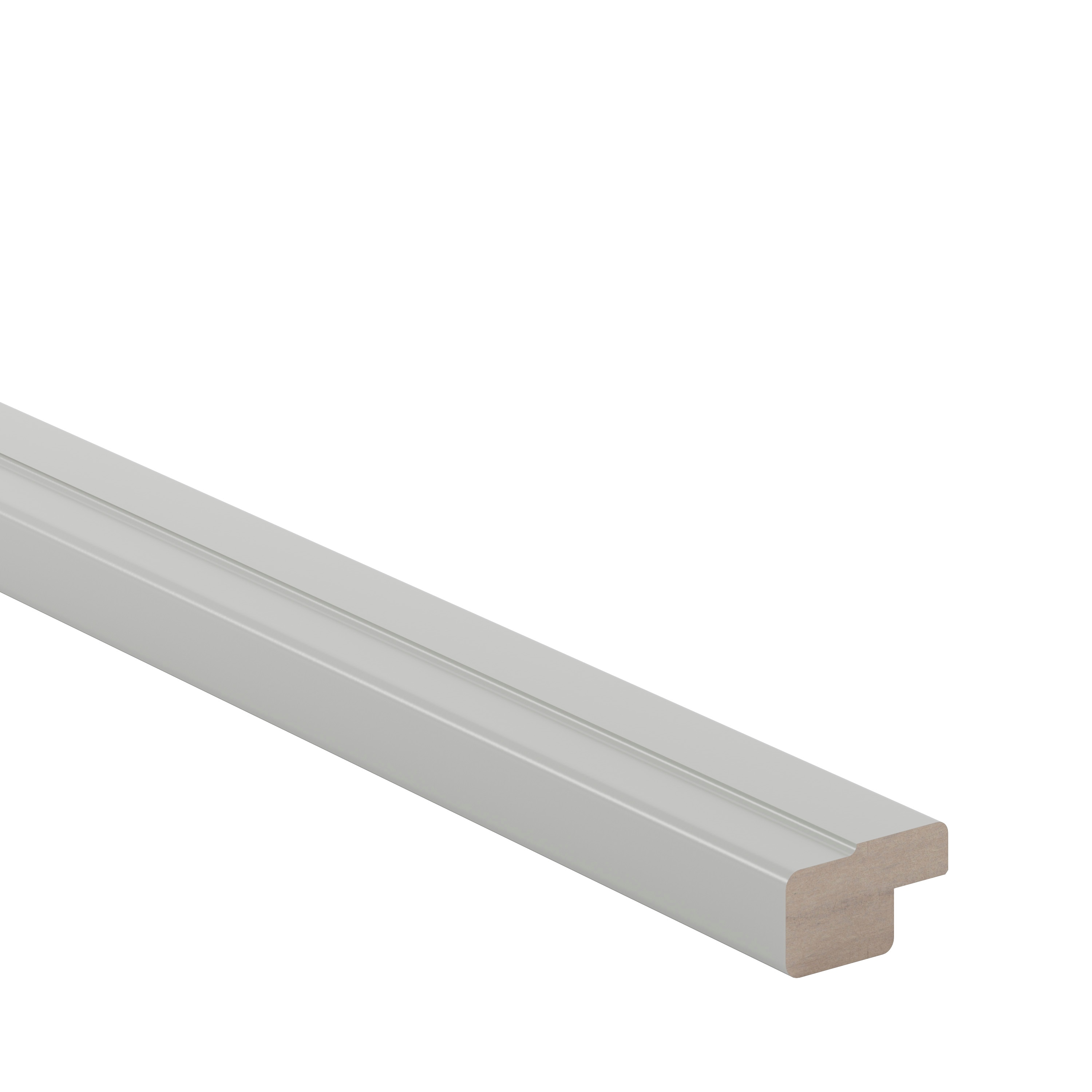 Cornisa GOODHOME Garcinia, 3.5 x 240 cm, MDF, gri mat