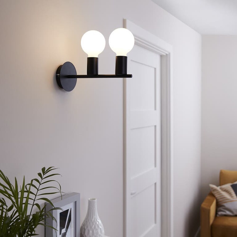 Aplica GOODHOME Darrah, 120W, E27, IP20, negru