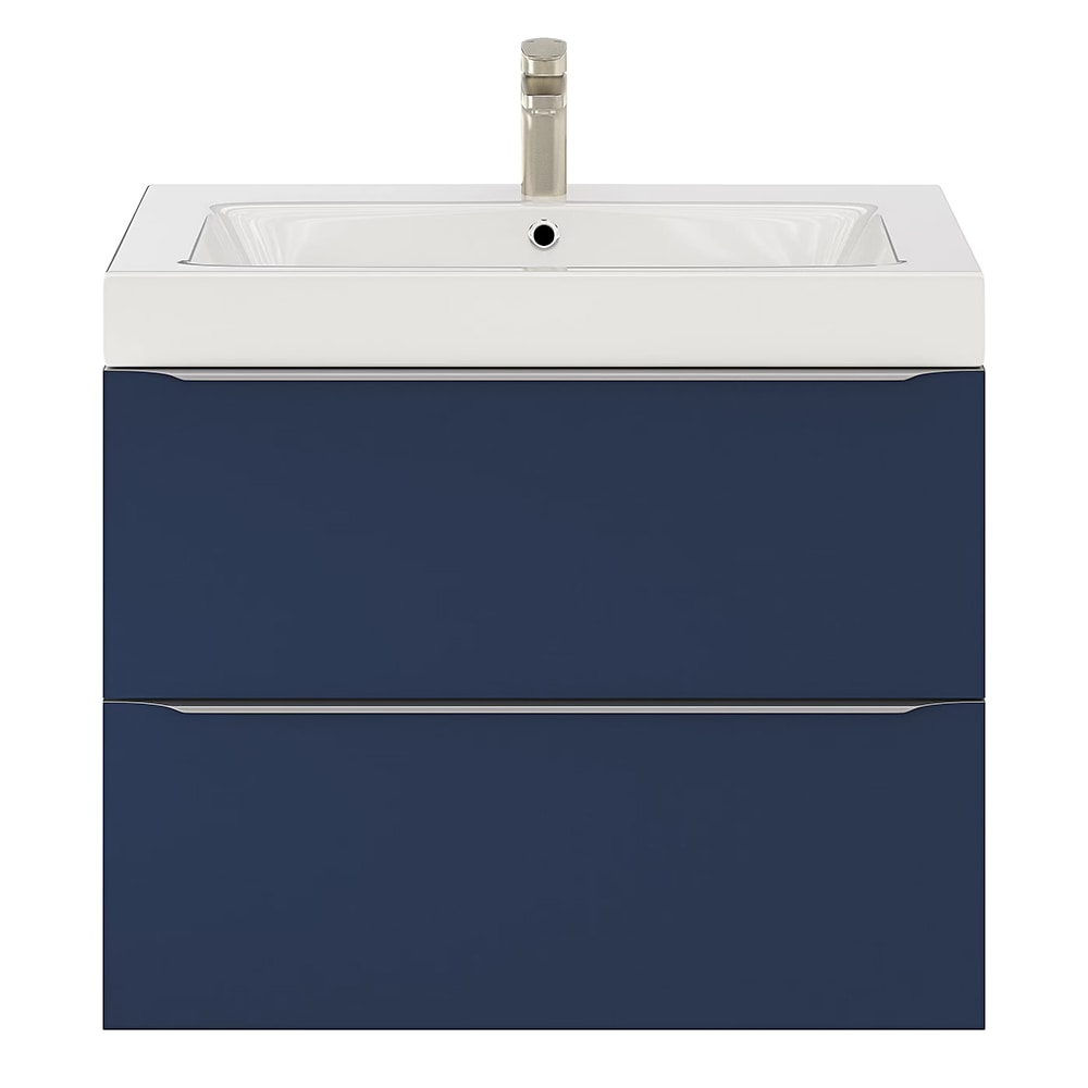 Lavoar baie GOODHOME Duala, rasina, 80 x 45 cm, alb mat