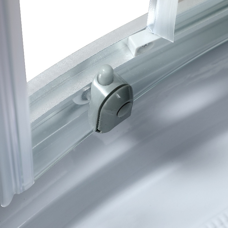 Cabina dus cu hidromasaj GoodHome Onega, semirotunda, 90 x 90 x 215 cm, sticla securizata 5mm, profil argintiu