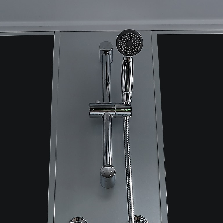 Cabina dus cu hidromasaj GoodHome Onega, dreptunghiulara, 85 x 170 x 215 cm, sticla securizata 5mm, profil argintiu