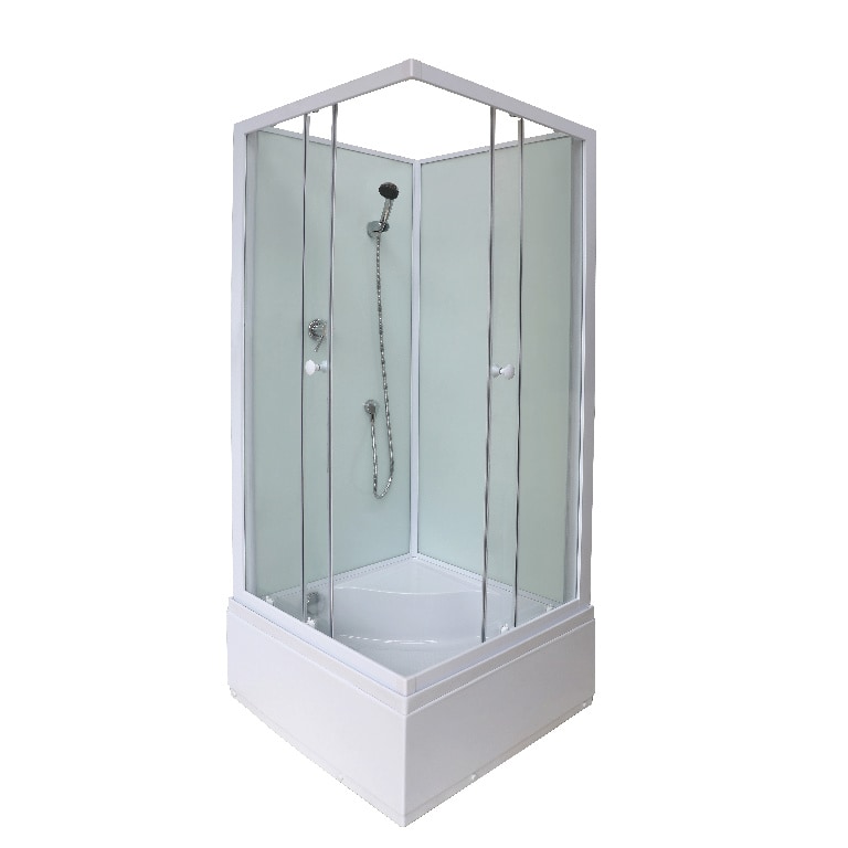 Cabina dus simpla, inalta, patrata, 80 x 80 x 200 cm  GoodHome Arkell
