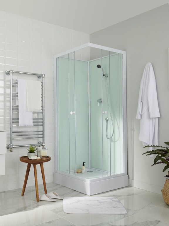 Cabina dus simpla, joasa, patrata, 80 x 80  cm  GoodHome Arkell