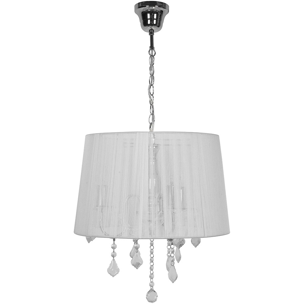 Pendul cu 3 becuri GOODHOME Hovland, E14, 40W, IP20, argintiu