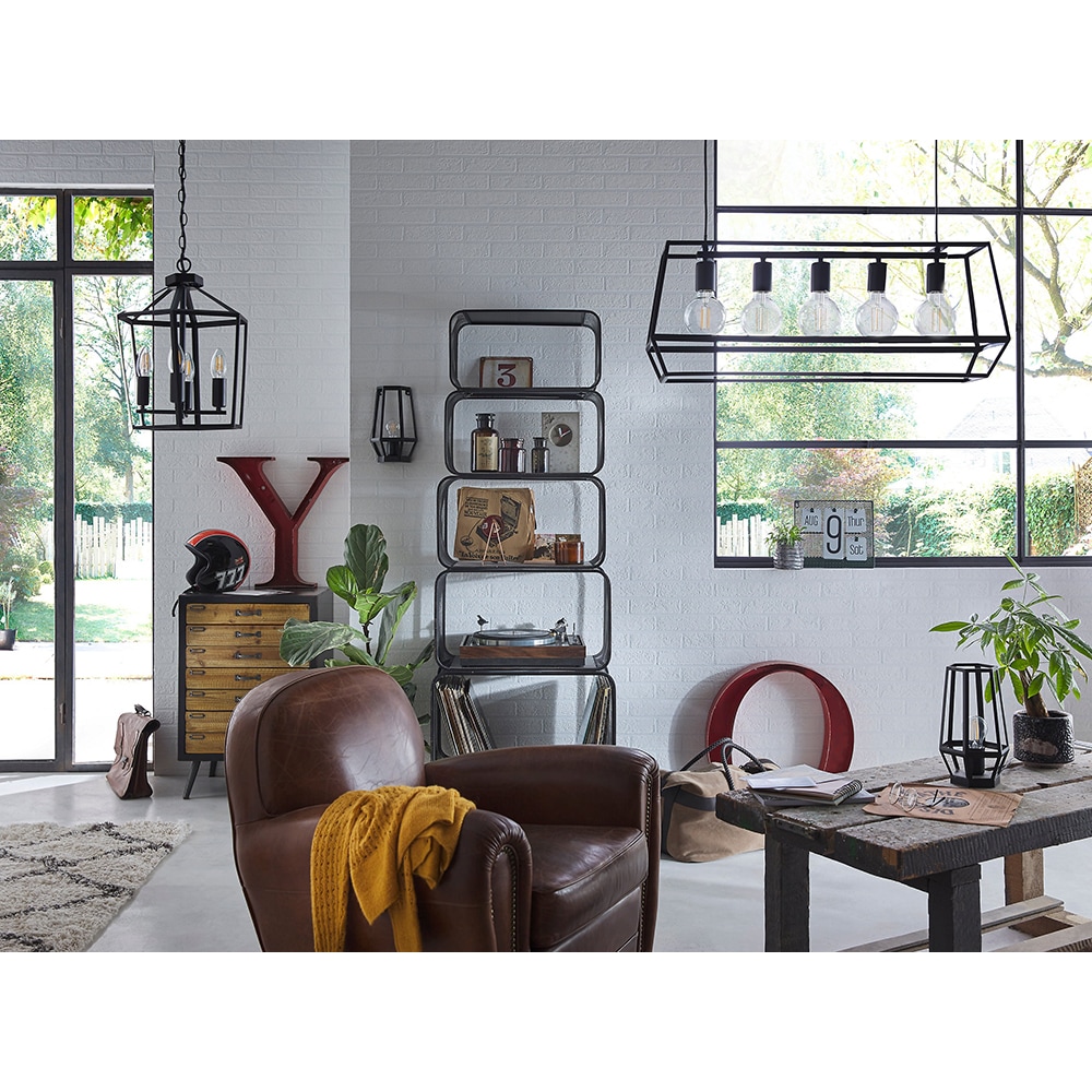 Veioza GOODHOME Nantan, E27, IP20, negru