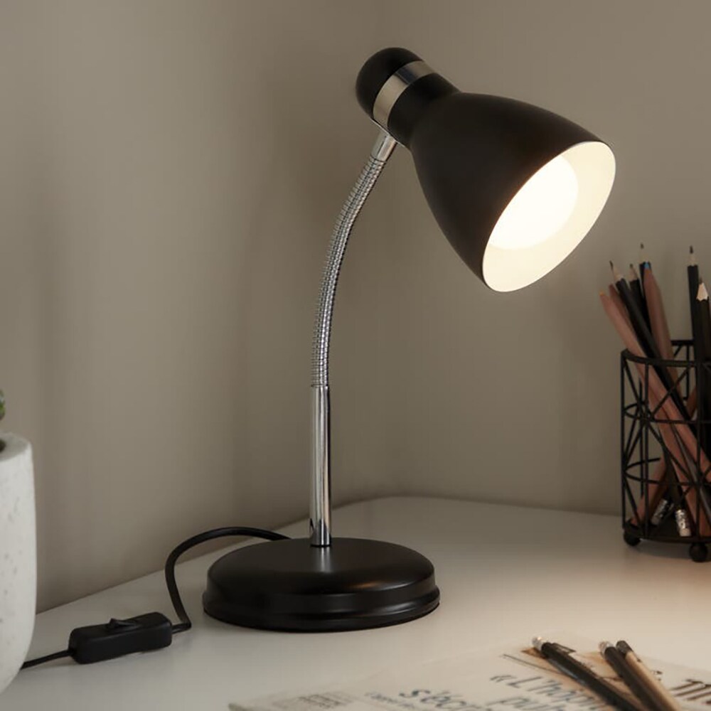 Veioza GOODHOME Narajo, Max 10W, E27, IP20, negru