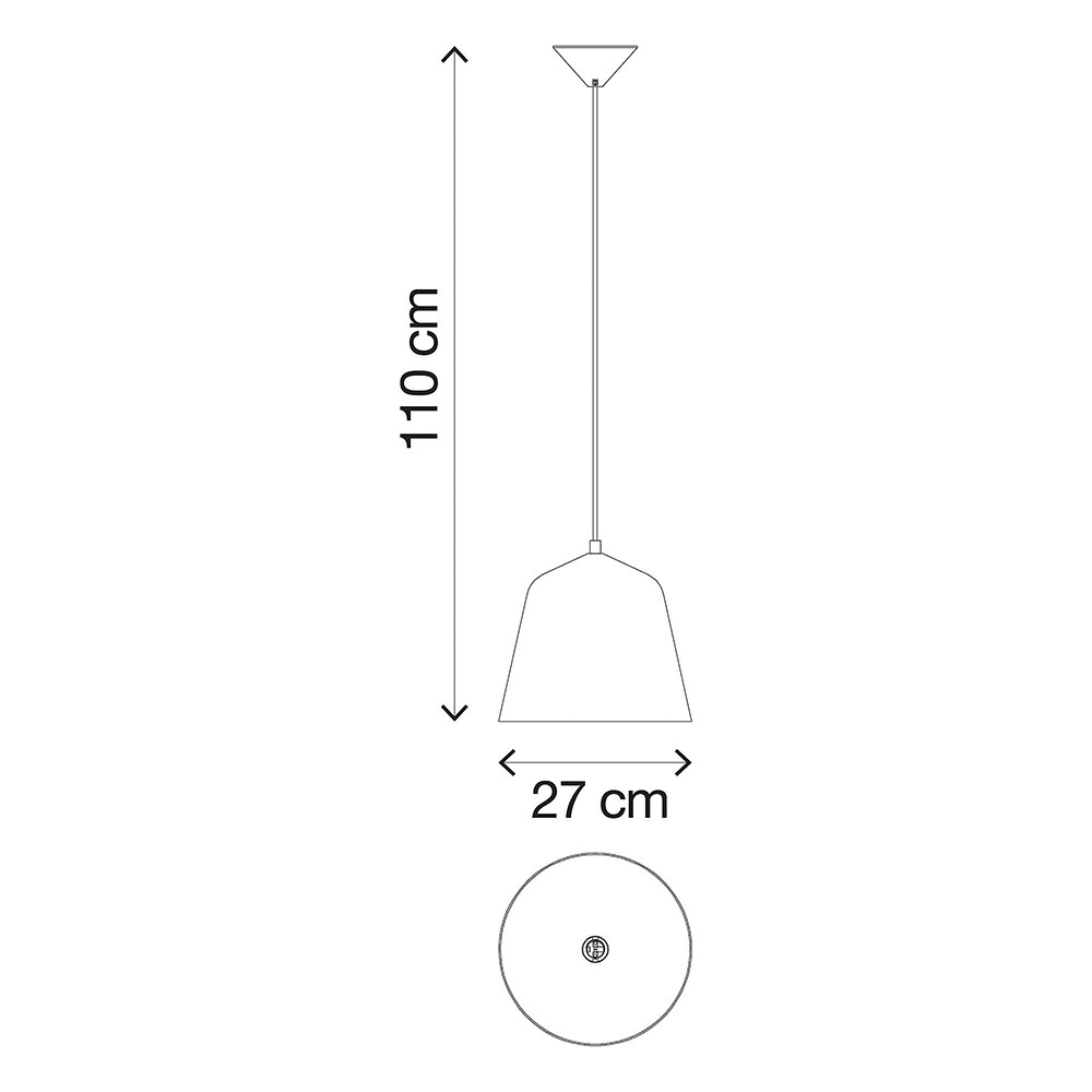 Pendul GOODHOME Opp, E27, 42W, alb