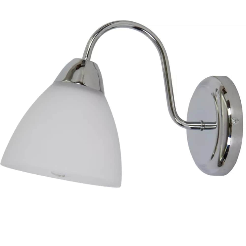 Aplica de perete Saucats GoodHome, E27, LED compatibil, argintiu