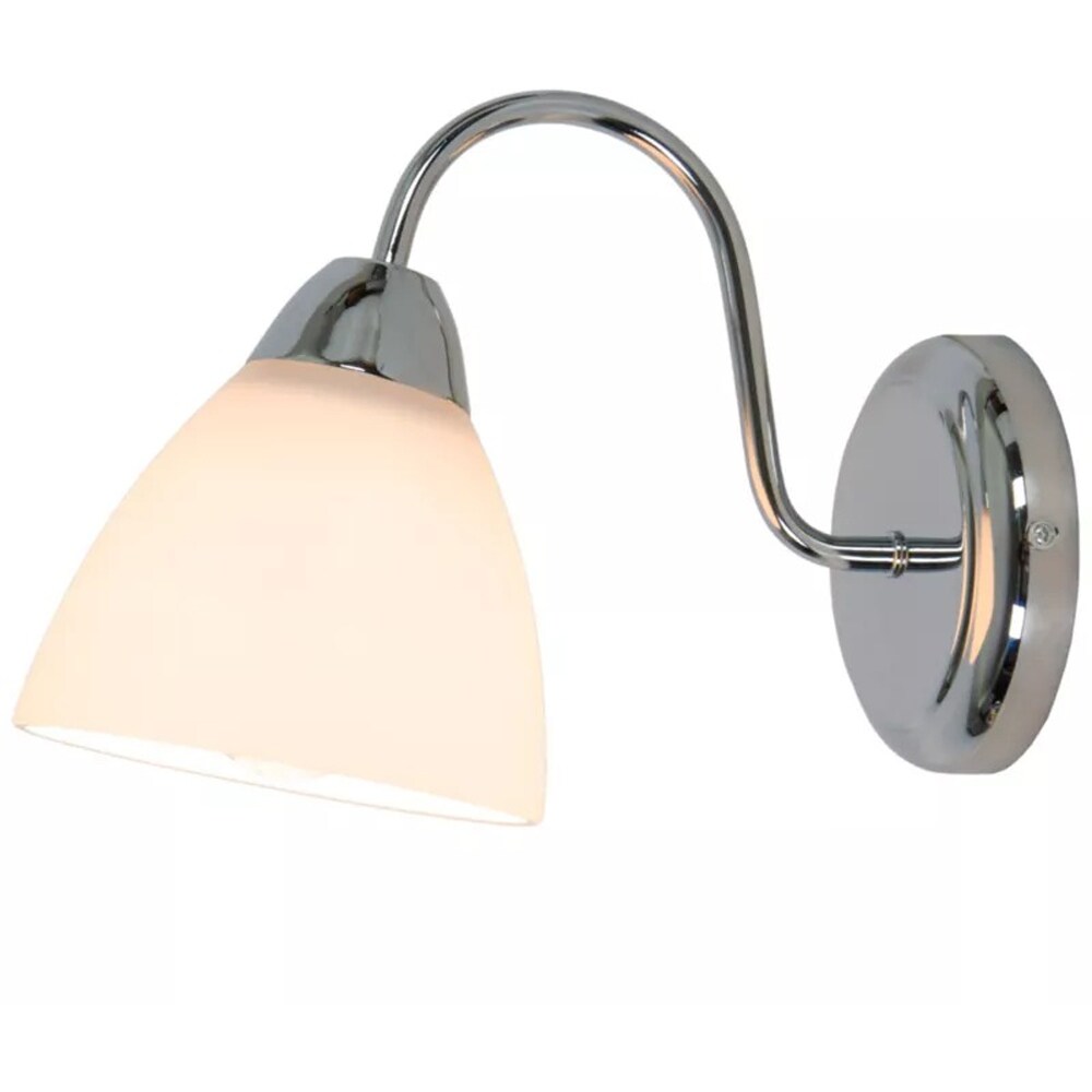 Aplica de perete Saucats GoodHome, E27, LED compatibil, argintiu