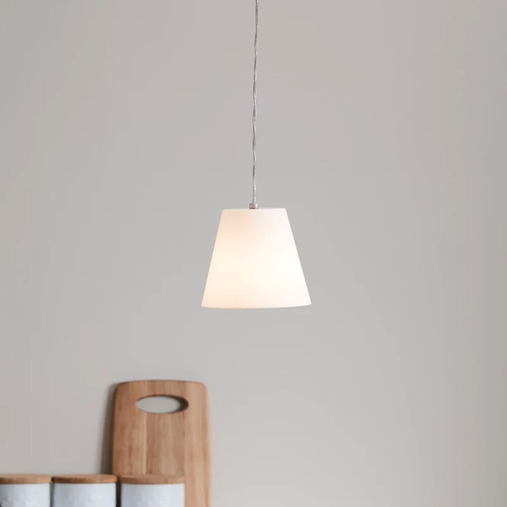 Pendul GOODHOME Syenite, E27, 10W, 16cm, alb