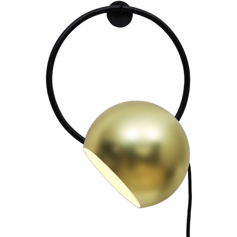 Aplica de perete Toroba GoodHome, 1  E27, LED compatibil, negru-auriu