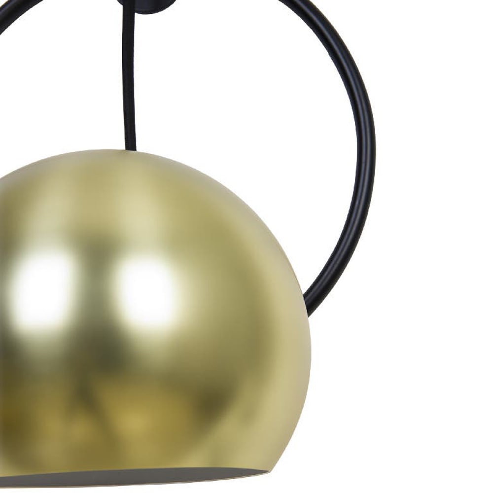 Aplica de perete Toroba GoodHome, 1  E27, LED compatibil, negru-auriu