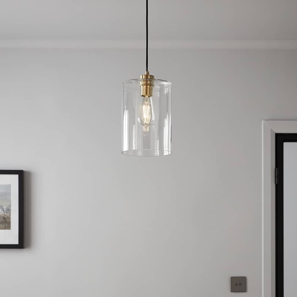 Pendul GOODHOME Wutai, E27, 28W, IP20, auriu