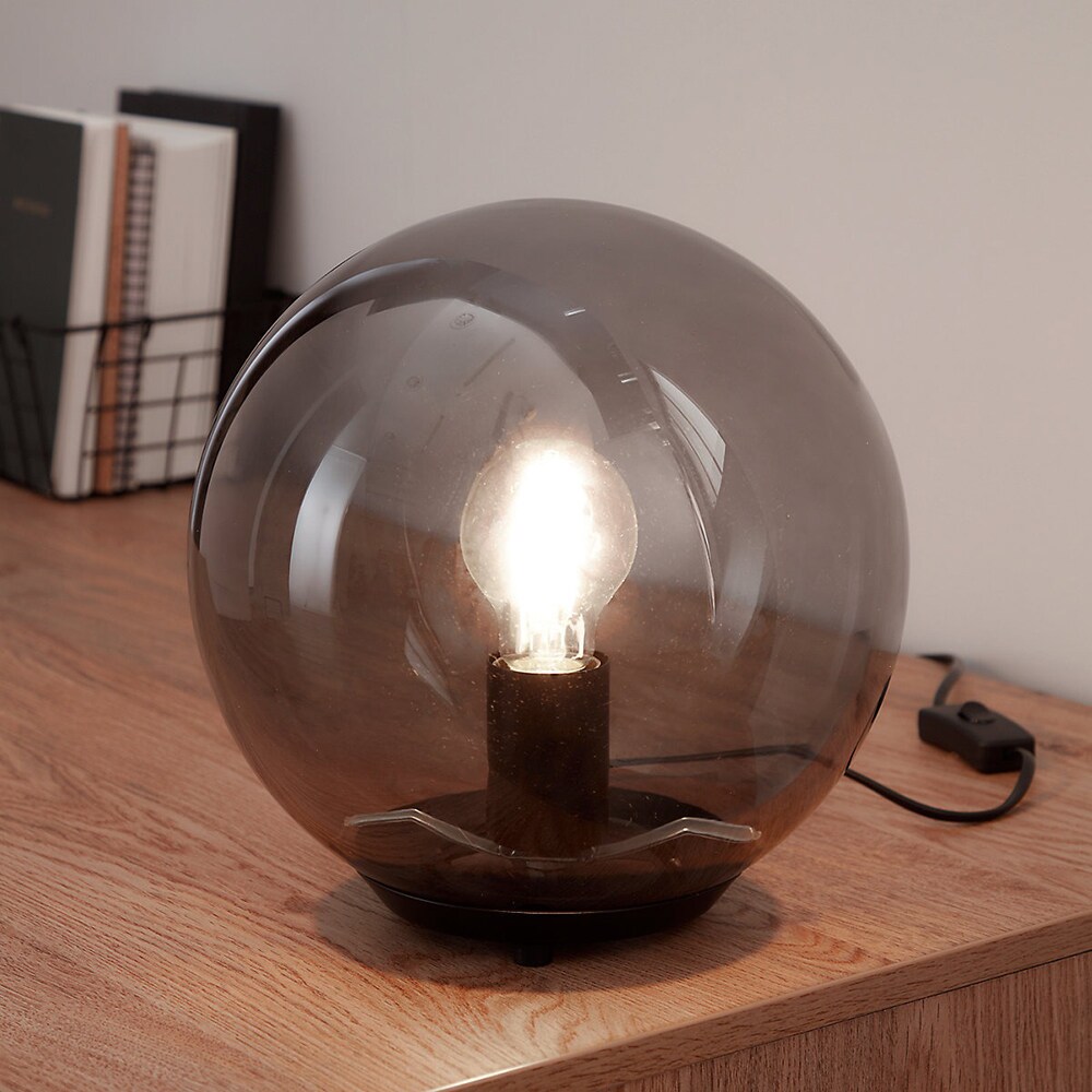 Veioza GOODHOME Barool, E27, IP20, fumuriu