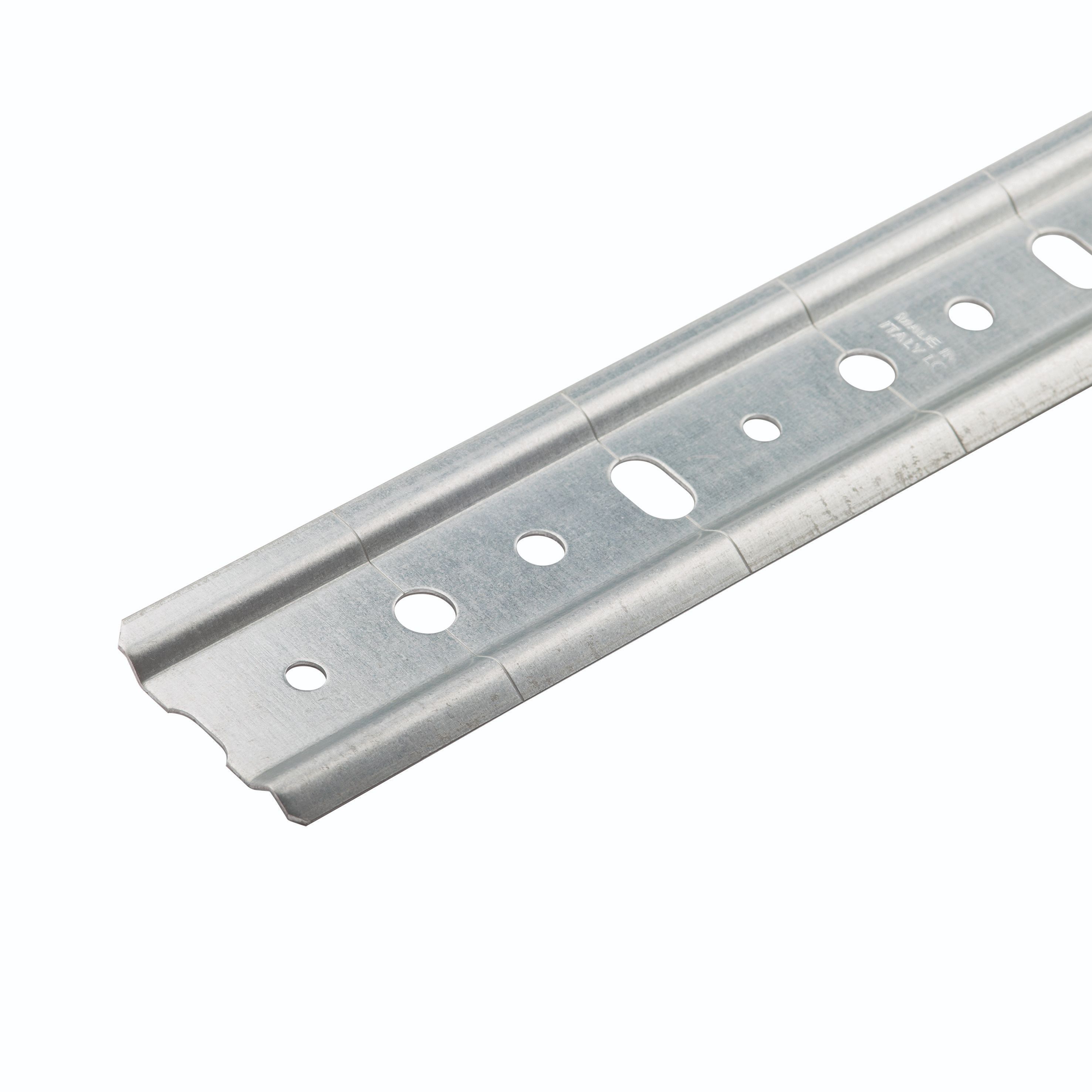 Bara dulap, otel, 200x5x0.4 cm, argintiu