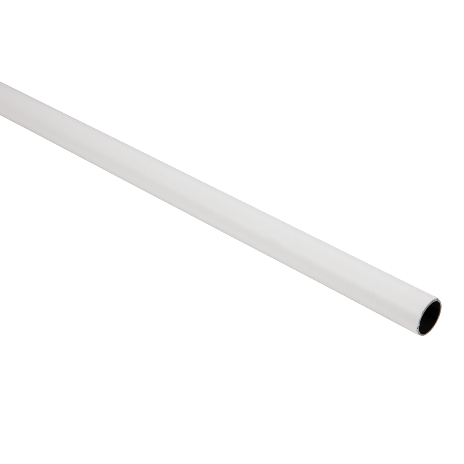 Bara dulap, metal, 200x2.5 cm, alb