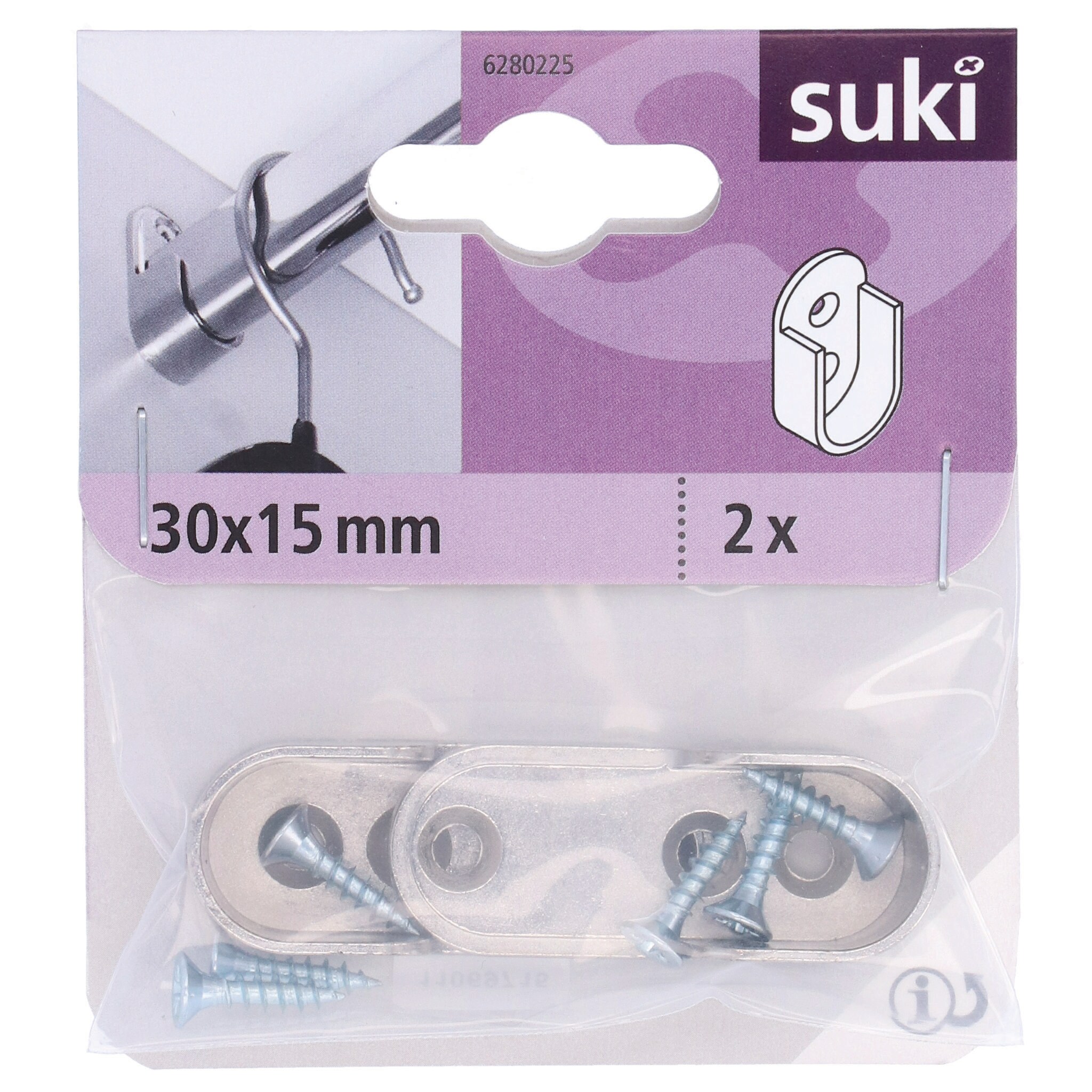 Suport Bara Dulap 30X15Mm Nichelat