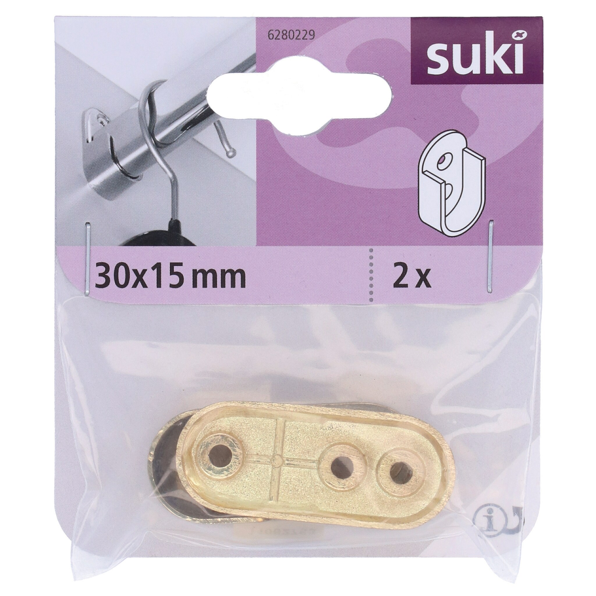 Suport Bara Dulap 30X15Mm Alamit