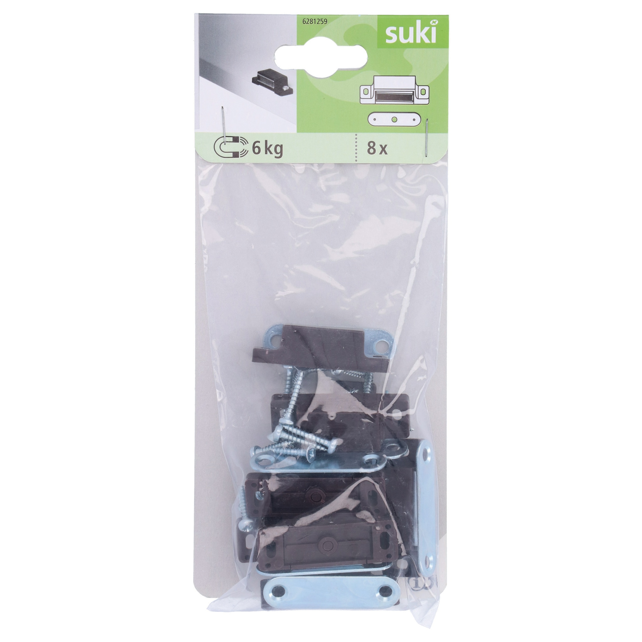 Magnet mobila Suki, 8 buc, 6 kg, maro
