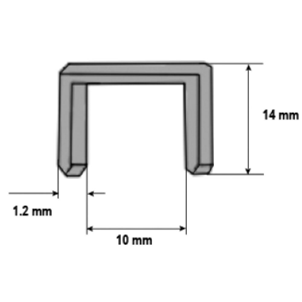 Capse pentru lemn Evotools 640088, 14 x 1.2 mm, 1000 buc
