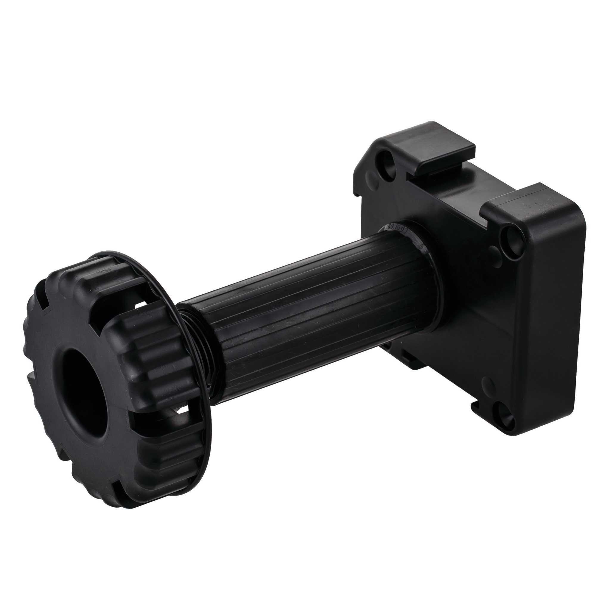 Picior mobilier reglabil, plastic, 14 x 17 cm, negru