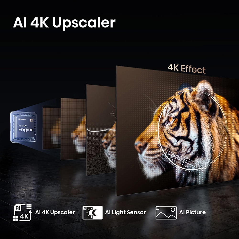 Televizor QLED Smart HISENSE 100E7Q PRO, Ultra HD 4k, 253cm