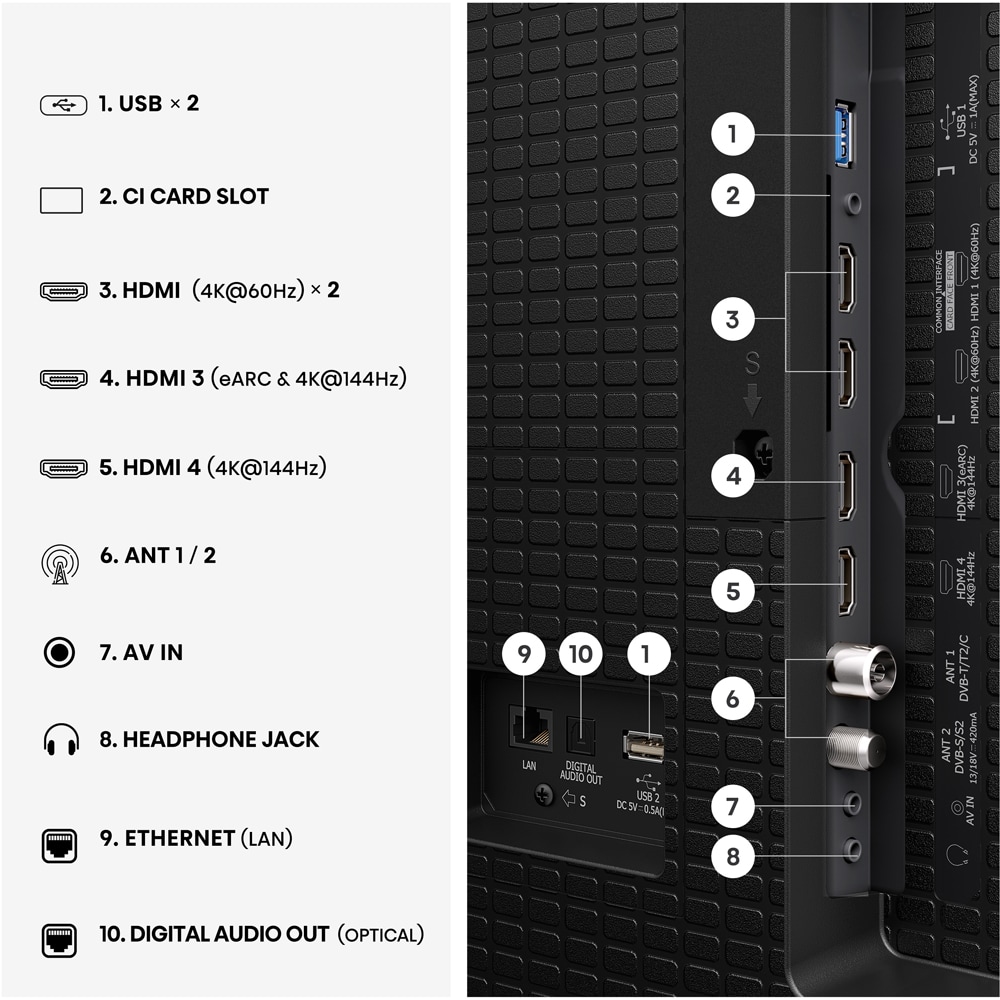 Televizor HI-QLED Smart HISENSE 100E7S PRO, Ultra HD 4K, HDR, 253cm