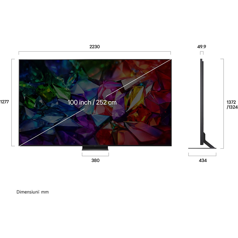Televizor Smart Micro RGB evo LG 100MRGB96B3, Ultra HD 4K, 252cm