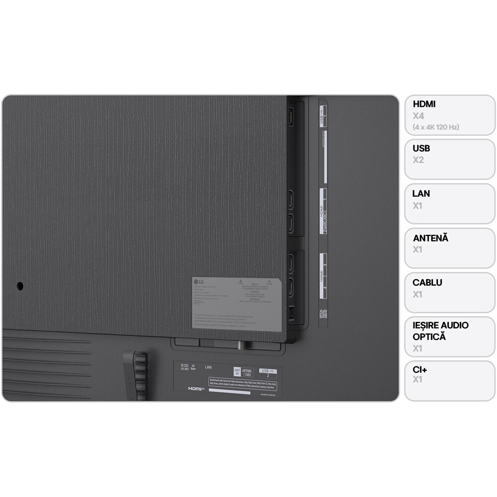 Televizor QNED EVO Mini LED LG 100QNED87B3A, Ultra HD 4K, 252cm