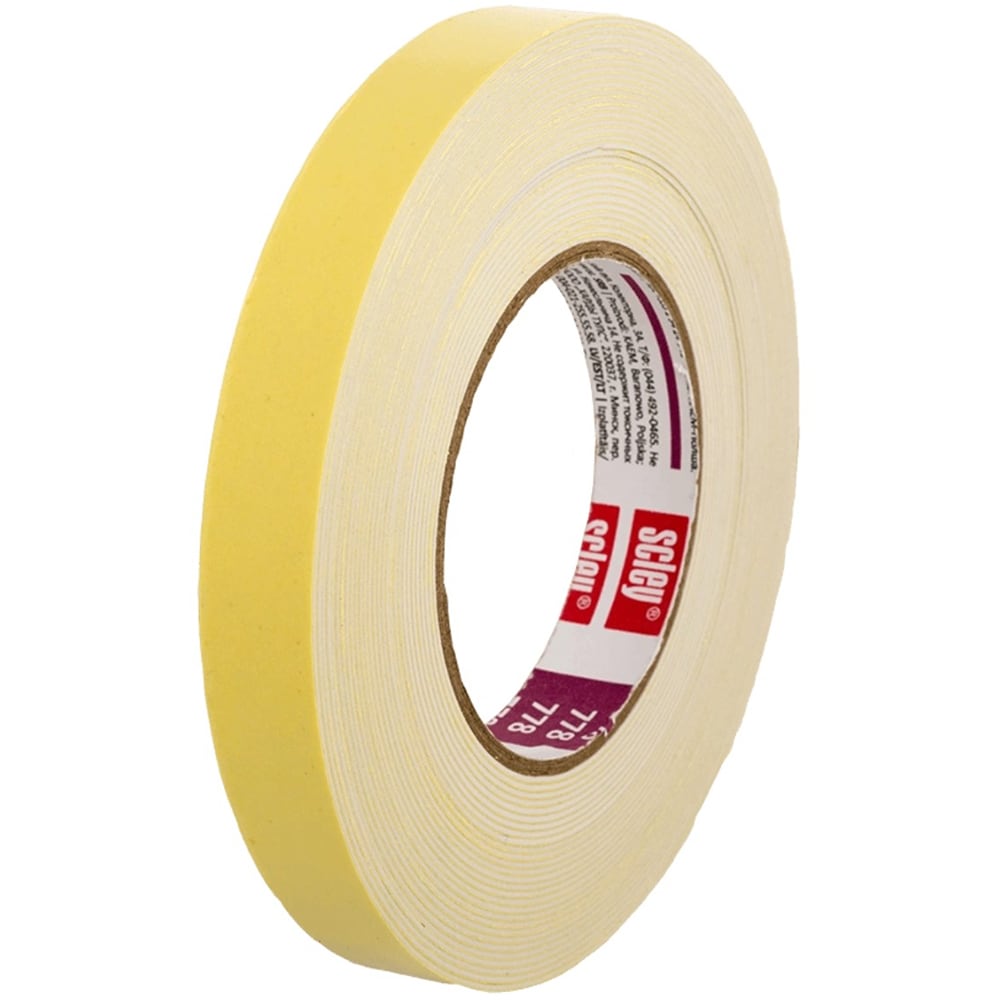 Banda montaj dublu adeziva, 10m, bej