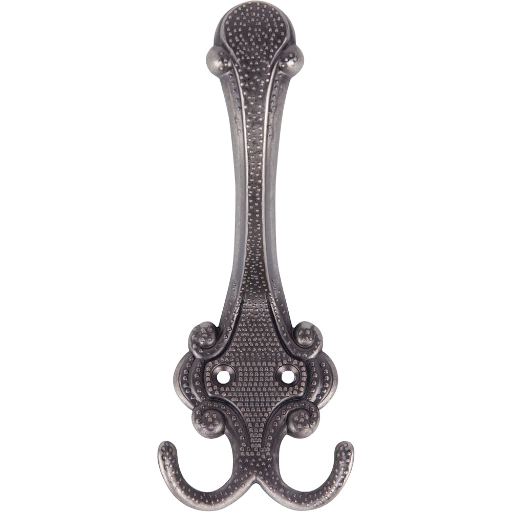 Cuier perete, 3 agatatori, metal, gri
