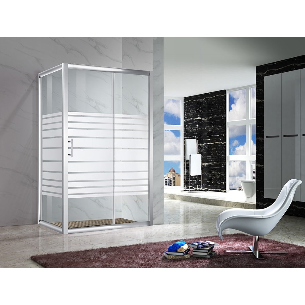 Cabina dus standard BELFORM Grid, dreptunghiulara, aluminiu, aluminiu, 120 x 80 x 195 cm, sticla securizata 6mm, profil negru