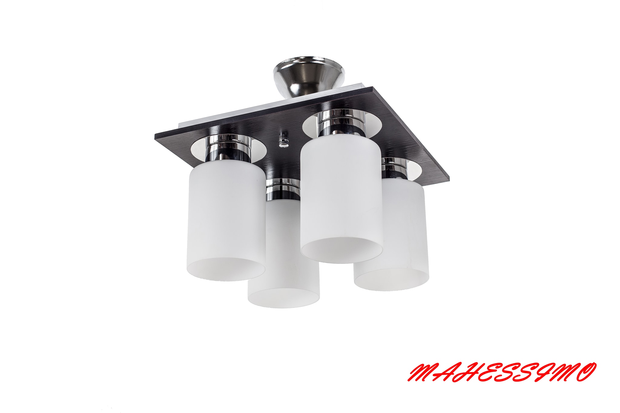 Plafoniera, 4 x 75 W, wenge, lemn  Mahessimo Nepal