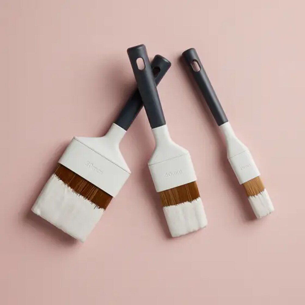 Kit 3 pensule metal GOODHOME, 2.5, 5, 8cm, negru