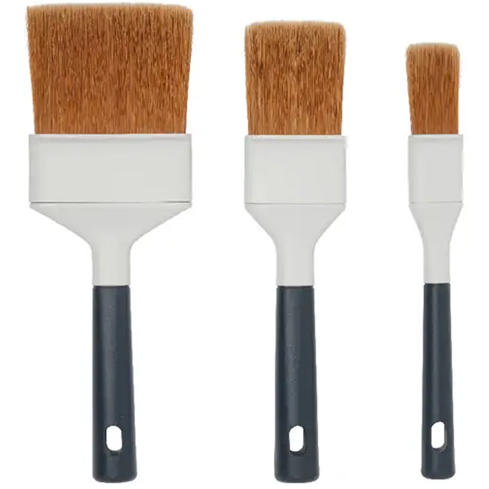 Kit 3 pensule metal GOODHOME, 2.5, 5, 8cm, negru