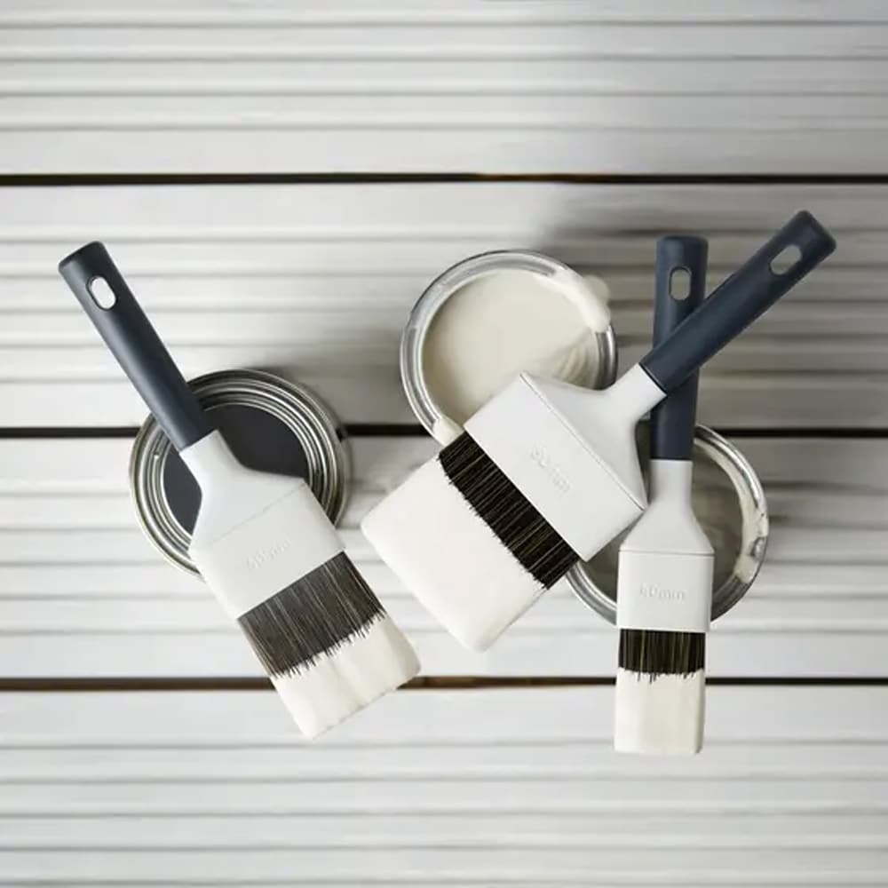 Kit 3 pensule lemn GOODHOME, 4, 6, 8cm, negru