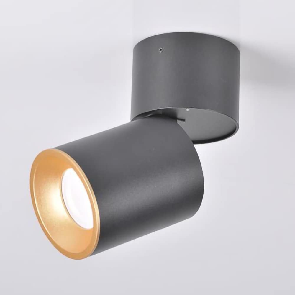 Spot LED POLUX Astra 314048, GU10, 5.5W, negru-auriu