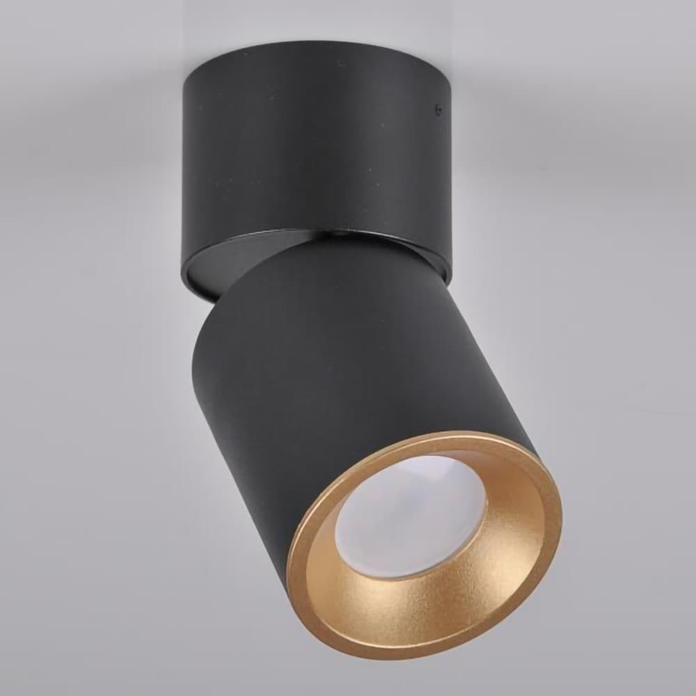 Spot LED POLUX Astra 314048, GU10, 5.5W, negru-auriu