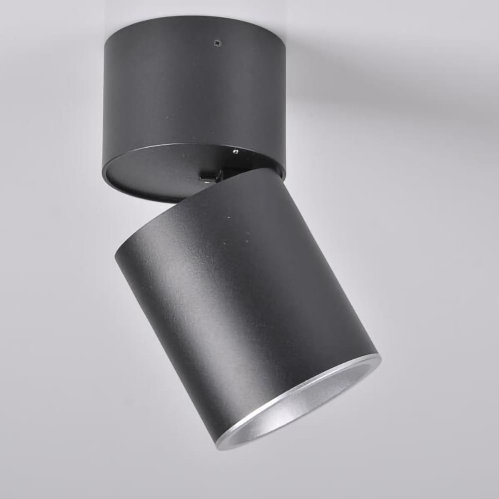 Spot LED POLUX Astra 314055, GU10, 5.5W, negru-argintiu