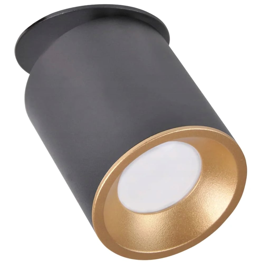 Spot LED POLUX Pallas 314123, GU10, 5.5W, negru-auriu