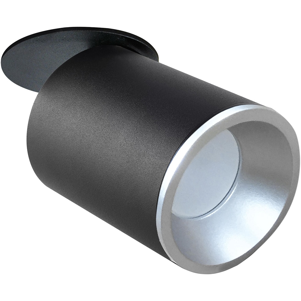 Spot LED POLUX Pallas 314130, GU10, 5.5W, negru-argintiu