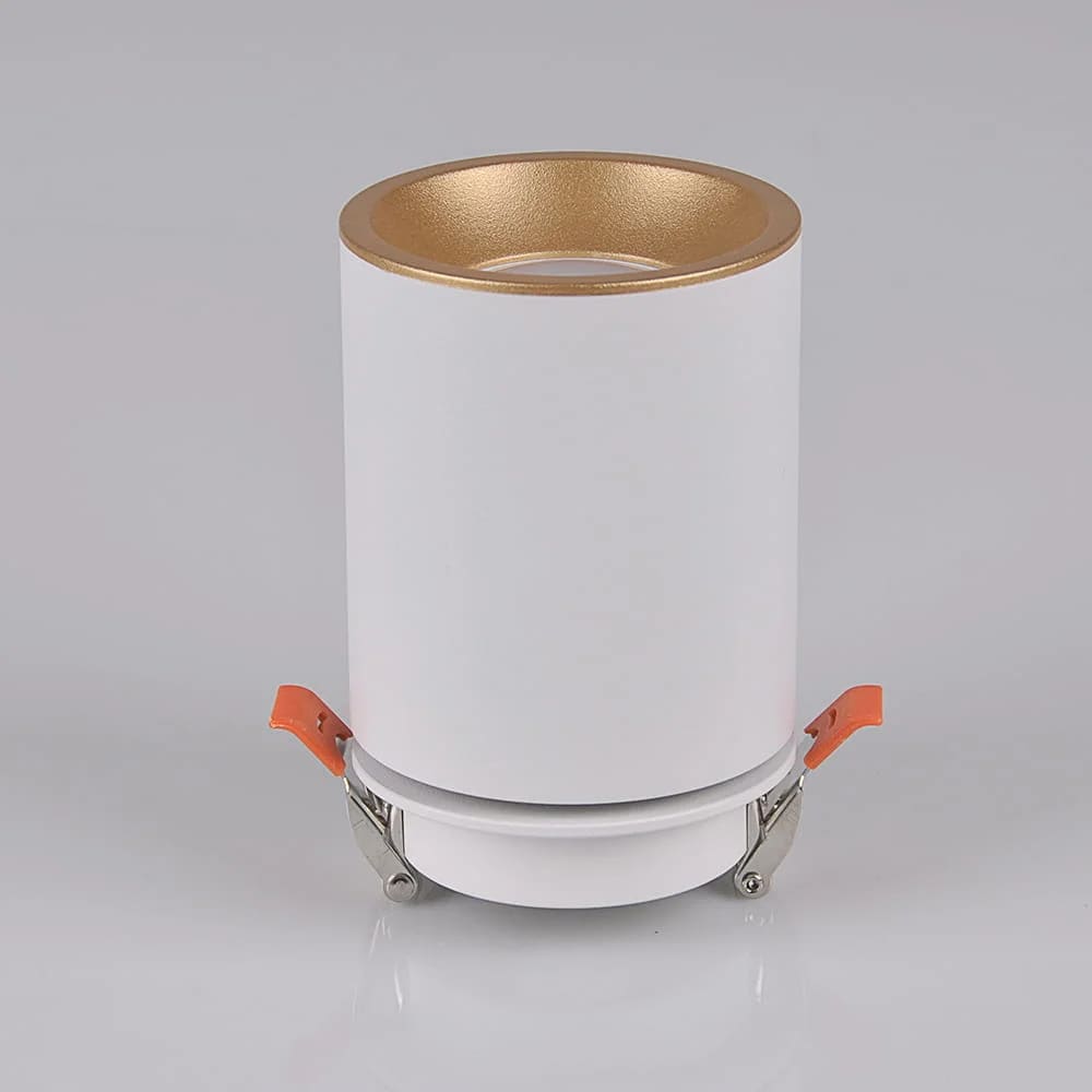 Spot LED POLUX Pallas 314109, GU10, 5.5W, alb-auriu