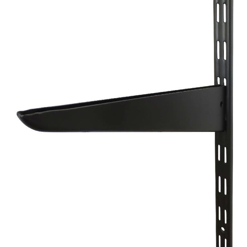 Vergea cu fante duble FORM, otel, 50 x 2.6 x 12 cm, negru mat