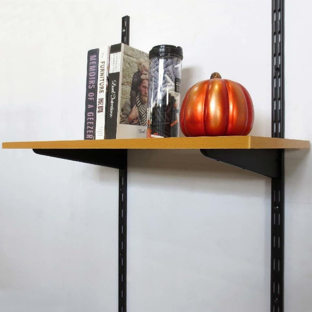 Vergea cu fante duble FORM, otel, 50 x 2.6 x 12 cm, negru mat