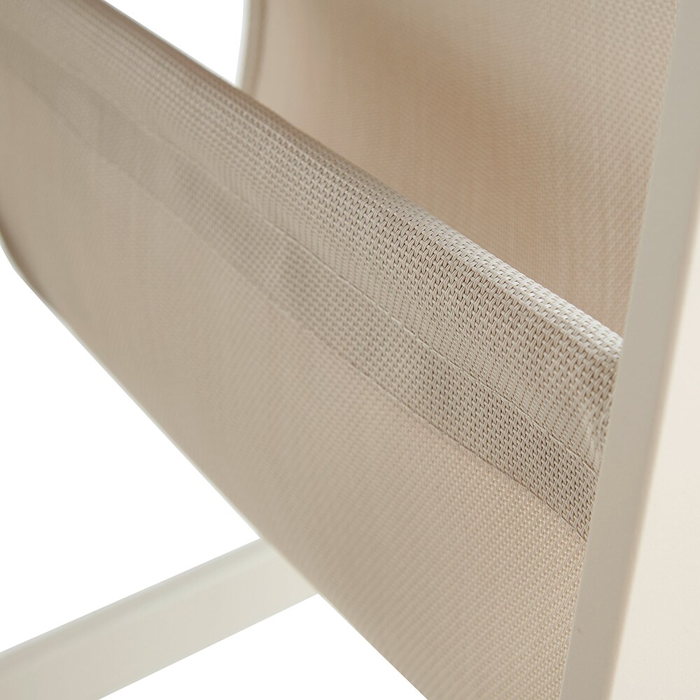 Masa terasa GOODHOME Santorin, aluminiu, 40 x 38 x 56 cm, bej