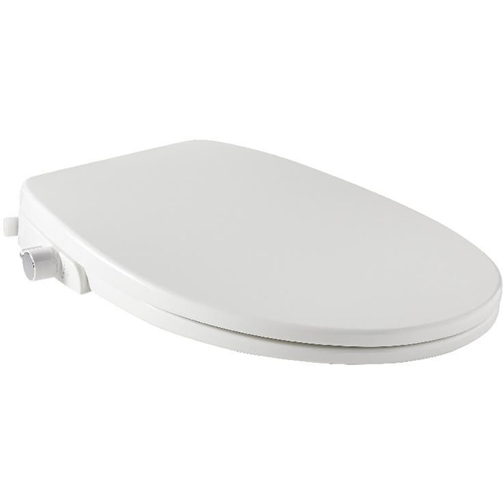 Capac WC japonez cu functie de bideu GOODHOME Timok, inchidere lenta, polipropilena, alb